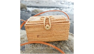 small purse bags full hand woven rattan strap handmade bali